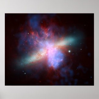 NASA - Röntgenbild mit Infrarot-Infrarot-Bild von Poster
