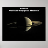 NASA Saturn von der Cassini-Huygens-Mission Poster (Vorne)