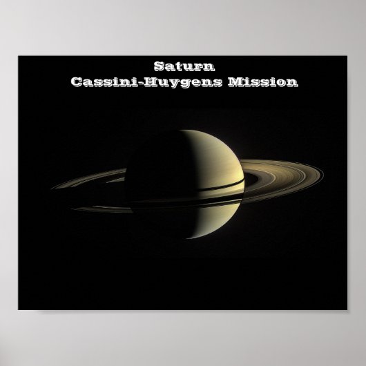 NASA Saturn von der Cassini-Huygens-Mission Poster (Vorne)