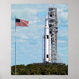 NASA SLS Space Launch System Raketenstartplatz Poster
