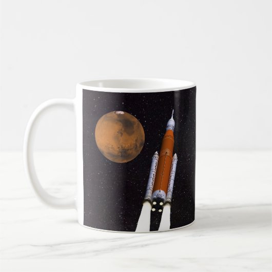 NASA SLS Weltraumstartsystem Kaffeetasse (Links)
