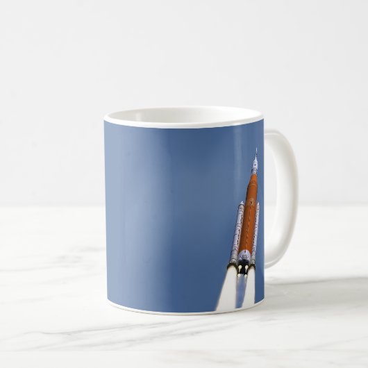 NASA SLS Weltraumstartsystem Kaffeetasse (VorderseiteRechts)