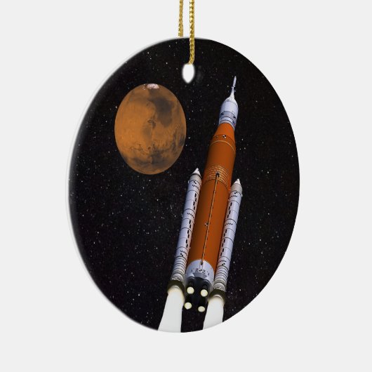 NASA SLS Weltraumstartsystem Keramik Ornament (Rechts)