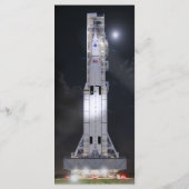 NASA SLS Weltraumstartsystem Menükarte (Rückseite)
