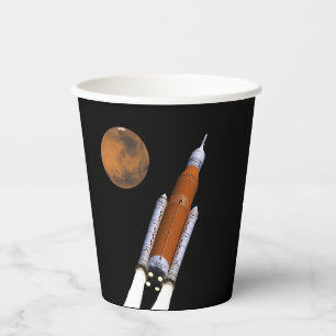 NASA SLS Weltraumstartsystem Pappbecher