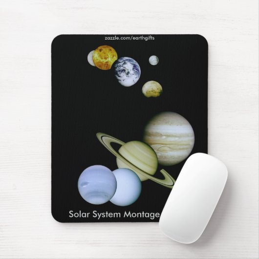 NASA SOLAR SYSTEM Mousepad (Mit Mouse)
