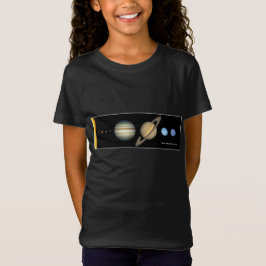 NASA Solar System Planet Größe Chart Girl T-Shirt