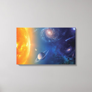 NASA Sonnensystem Weltraum Collage Leinwanddruck