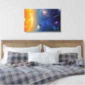 NASA-Sonnensystem Weltraumkollektion Leinwanddruck (Insitu (Schlafzimmer))