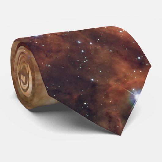 NASA Space Galaxy Luminous Nebula Neck Tie Krawatte (Gerollt)
