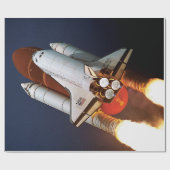 NASA Space Shuttle Atlantis Start STS-45 Geschenkpapier (Flach)