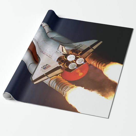 NASA Space Shuttle Atlantis Start STS-45 Geschenkpapier (Ungerollt)
