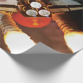 NASA Space Shuttle Atlantis Start STS-45 Geschenkpapier (Ecke)