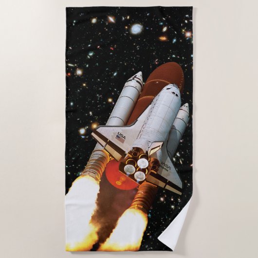 NASA Space Shuttle Atlantis Start STS-45 Strandtuch (Vorderseite)