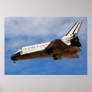 NASA Space Shuttle Atlantis STS-30 Landing Poster