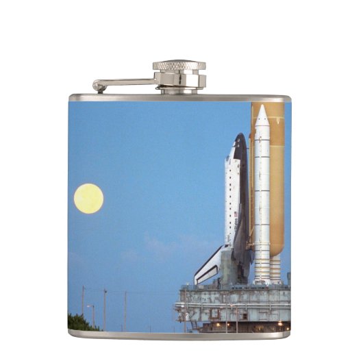 NASA Space Shuttle Atlantis STS-86 Launch Rollout Flachmann (Vorderseite)