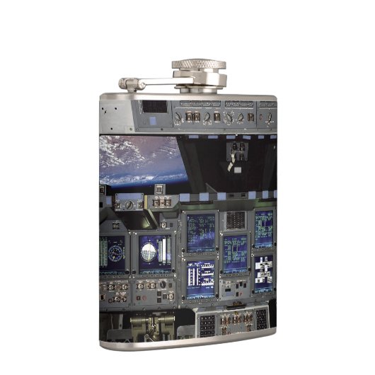 NASA Space Shuttle Cockpit Earth Orbit Window View Flachmann (Rechts)