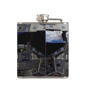 NASA Space Shuttle Cockpit Earth Orbit Window View Flachmann (Rückseite)