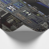 NASA Space Shuttle Cockpit Earth Orbit Window View Geschenkpapier (Ecke)