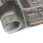 NASA Space Shuttle Cockpit Earth Orbit Window View Geschenkpapier (Rolleneckpunkt)