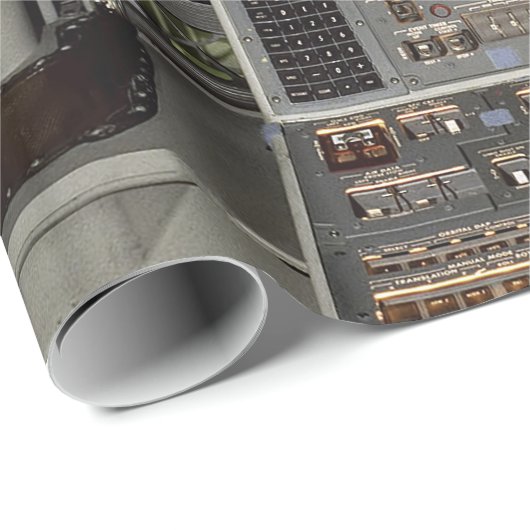 NASA Space Shuttle Cockpit Earth Orbit Window View Geschenkpapier (Rolleneckpunkt)