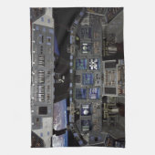 NASA Space Shuttle Cockpit Earth Orbit Window View Geschirrtuch (Vertikal)