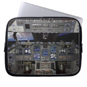 NASA Space Shuttle Cockpit Earth Orbit Window View Laptopschutzhülle (Vorderseite)