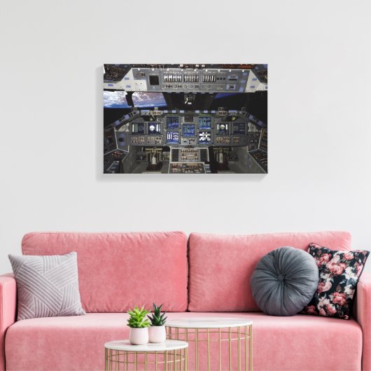 NASA Space Shuttle Cockpit Earth Orbit Window View Leinwanddruck (Insitu (Wohnzimmer))