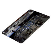 NASA Space Shuttle Cockpit Earth Orbit Window View Magnet (Linke Seite)