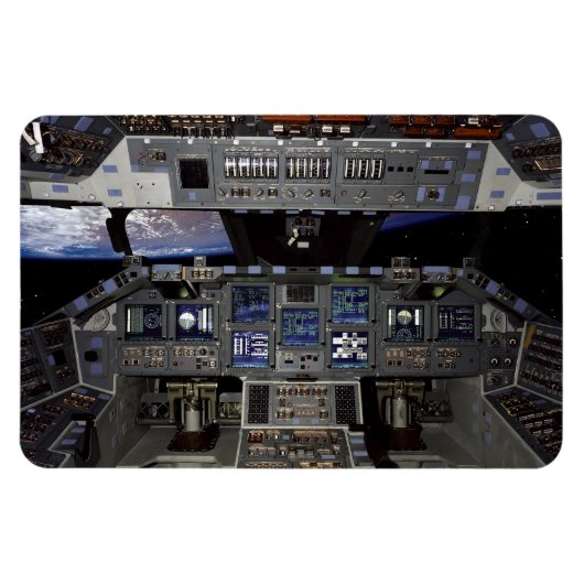 NASA Space Shuttle Cockpit Earth Orbit Window View Magnet (Horizontal)