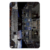 NASA Space Shuttle Cockpit Earth Orbit Window View Magnet (Vertikal)