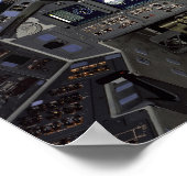 NASA Space Shuttle Cockpit Earth Orbit Window View Poster (Ecke)
