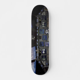 NASA Space Shuttle Cockpit Earth Orbit Window View Skateboard