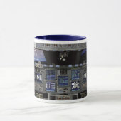 NASA Space Shuttle Cockpit Earth Orbit Window View Tasse (Zentrum)