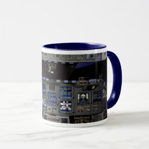 NASA Space Shuttle Cockpit Erdorbit-Fensterblick Tasse