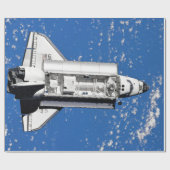 NASA Space Shuttle Discovery Earth Orbit Geschenkpapier (Flach)