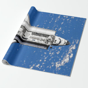 NASA Space Shuttle Discovery Earth Orbit Geschenkpapier