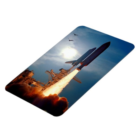 NASA Space Shuttle Discovery Start STS-64 Magnet (Linke Seite)