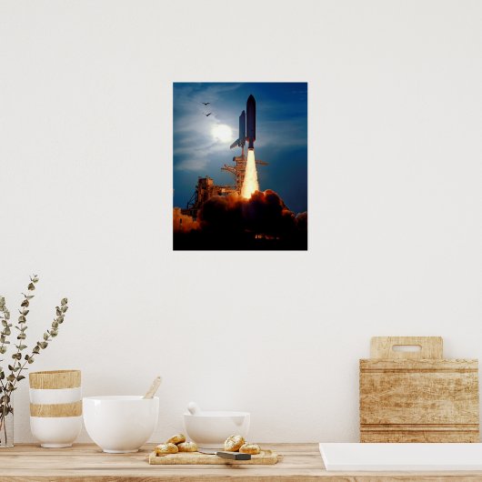 NASA Space Shuttle Discovery Start STS-64 Poster (Küche)