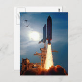 NASA Space Shuttle Discovery Start STS-64 Postkarte (Vorne/Hinten)