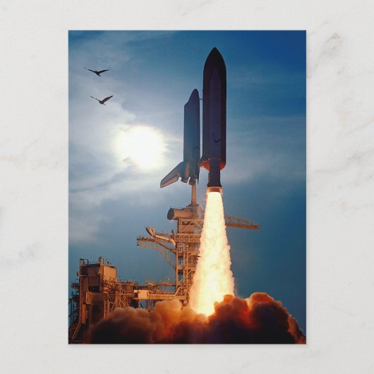 NASA Space Shuttle Discovery Start STS-64 Postkarte (Vorderseite)
