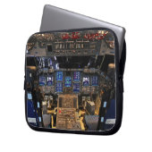 NASA Space Shuttle Endeavour Flug Deck Cockpit Laptopschutzhülle (Vorderseite Links)