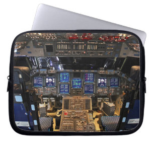 NASA Space Shuttle Endeavour Flug Deck Cockpit Laptopschutzhülle