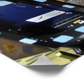 NASA Space Shuttle Endeavour Flugdeck Cockpit Poster (Ecke)
