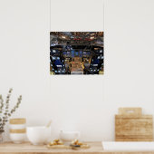 NASA Space Shuttle Endeavour Flugdeck Cockpit Poster (Küche)