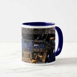 NASA Space Shuttle Endeavour Flugdeck Cockpit Tasse
