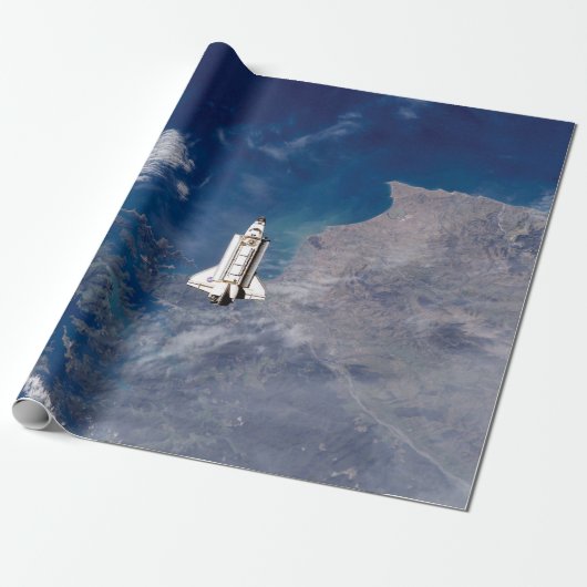 NASA Space Shuttle Endeavour STS-113 Earth Orbit Geschenkpapier (Ungerollt)