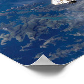 NASA Space Shuttle Endeavour STS-113 Earth Orbit Poster (Ecke)