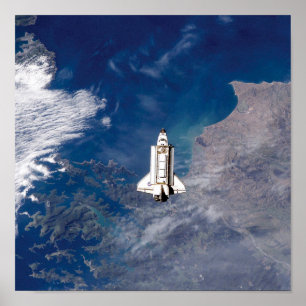 NASA Space Shuttle Endeavour STS-113 Erdumlaufbahn Poster