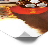 NASA Space Shuttle Launch Van Gogh Starry Night Po Poster (Ecke)